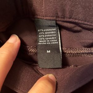 Brown leggings with back pockets. Size medium. Smoke free home.